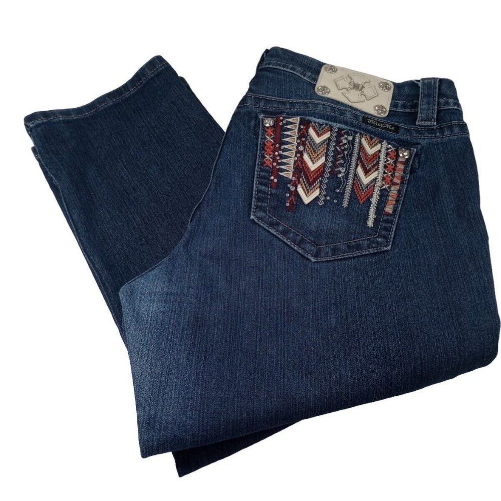 Miss Me Southwest Easy Skinny Mid Rise Size 33 (36x33))